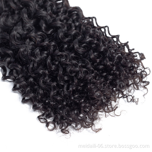 Cheap vendor remy brazilian human weave bundles, Wholesale raw virgin kinky curly hair extension bundles